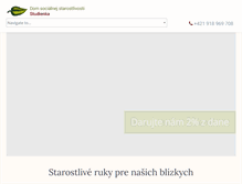 Tablet Screenshot of dss-studienka.sk